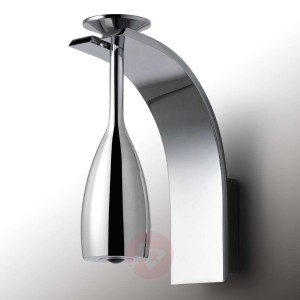 Brindis – lampa ścienna LED, chromowana