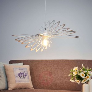 Niezwykła lampa wisząca Planet, 60 cm, biała