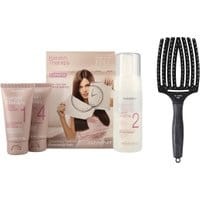 Alfaparf Keratin Therapy Smoothing Treatment Kit + Olivia Garden Finger Brush Large
