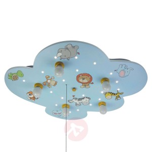 Lampa sufitowa Chmura z dzikimi zwierzętami