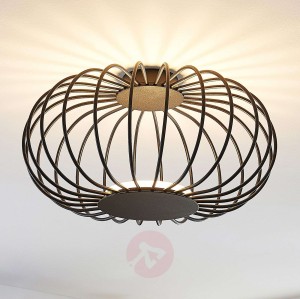 Lucande Lusine lampa sufitowa LED czarna