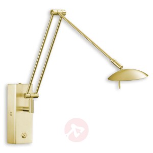 Elastyczna lampa ścienna LED LINK matowy mosiądz