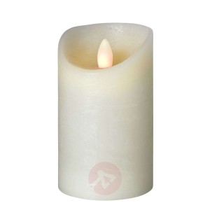 Świeca LED Shine, Ø 7,5 cm, kość słoniowa, 15 cm