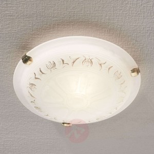 Szklana lampa sufitowa Swietłana, okrągła, 30 cm