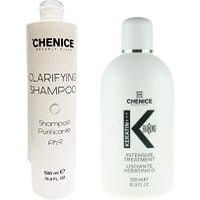 Chenice Clarifying Shampoo 500ml + Chenice Kerabond Keratin Intensive Treatment 500ml