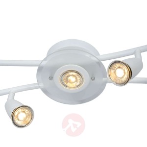 Regulowana lampa sufitowa LED Bingo, biała