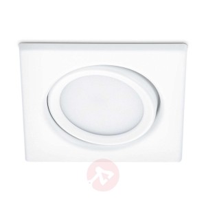 Przechylany reflektor wpuszczany LED Rila biały