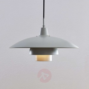 Lindby Artjom metalowa lampa wisząca, szara
