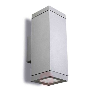 Szlachetna lampa ścienna zewnętrzna Afrodita szara