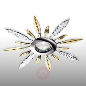 Urocza lampa wpuszczana Fello chromowa