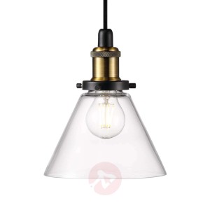 Oryginalna szklana lampa wisząca Disa