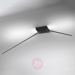 Lampa sufitowa Spillo z LED 2 ramiona czarna
