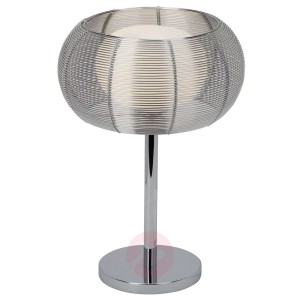 Elegancka lampa stołowa Relax, chromowa