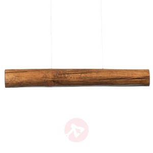 Lampa wisząca Lucas, drewno sosnowe, długość 90cm