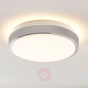 Lindby Camille lampa sufitowa LED Ø33cm chrom