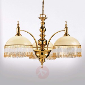 Elegancka lampa wisząca Corola z ozdobami