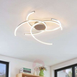 Lindby Katris lampa sufitowa LED, 73 cm, aluminium