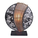 Okrągła lampa stołowa Pia