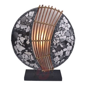 Okrągła lampa stołowa Pia