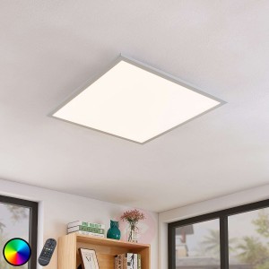 Lampa sufitowa LED Milian z pilotem 62x62cm