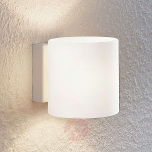Lindby Nanda szklana lampa ścienna, okrągła