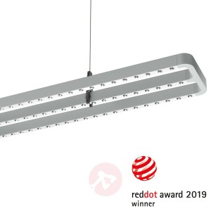 Lampa wisząca LEDSmall Line, czujnik, 126 cm szara
