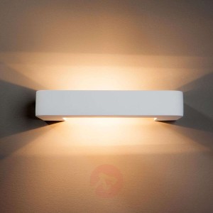 Lampa ścienna Isra z gipsu w kształcie wieszaka