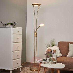 Lampa stojąca Eda, lampka do czytania, ściemniacz