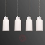 4-punktowa lampa wisząca Bosco – biała