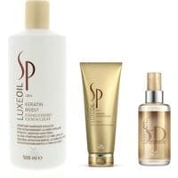Wella SP Luxe Oil Keratin Boost Essence 500ml + Keratin Conditioning 200ml + SP Luxe Oil 100ml