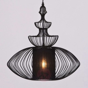 Owalna lampa wisząca SWING IRON