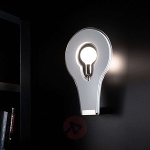 Ekstrawagancka lampa ścienna Flat 29 biała