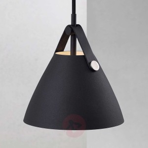 Lampa wisząca Strap, Ø 16,5 cm, czarna