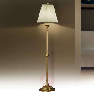 Stylowa lampa stojąca DONATA z plisowanym abażurem