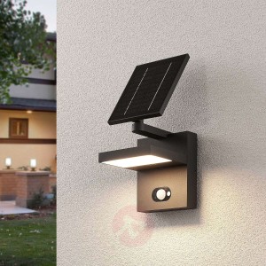 Solarny kinkiet zewnętrzny LED Silvan, czujnik