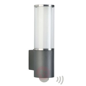 Zewnętrzna lampa ścienna Elettra z czujnikiem