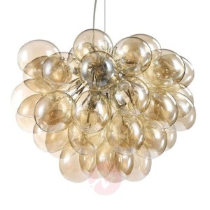 Lampa wisząca Balbo w kolorze żółtobrązowym