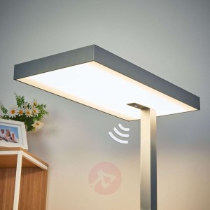 Stojąca lampa biurowa LED Nora, czujnik ruchu 50 W