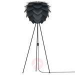 Trójnożna lampa stojąca Aluvia medium, antracytowa