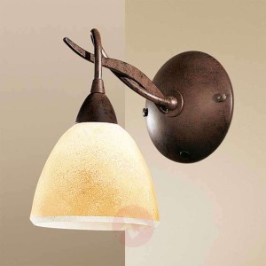Lampa ścienna wiejski dom Samuele, kremowa