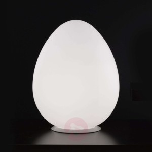 Lampa stołowa Alice szkło w kształcie jajka, 43cm