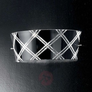 Elegancka lampa ścienna CORALLO, 1-pkt., czarna