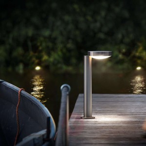 Cockatoo - lampa cokołowa LED ze stali szlachetnej