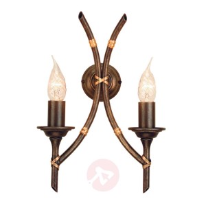 Lampa ścienna BAMBOO brązowa