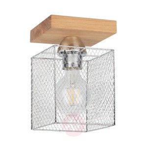 Lampa sufitowa Norman Wood 1-pkt., dąb olejowany