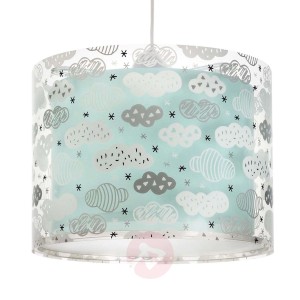 Lampa wisząca dla dzieci Clouds, niebieska