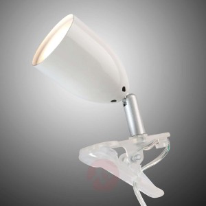 Nowoczesny klips LED LEO, biały