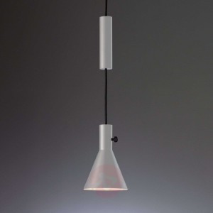 Szara designerska lampa wisząca LED Eleu