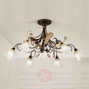 Kwiatowa lampa sufitowa Giuseppe 6-punktowa