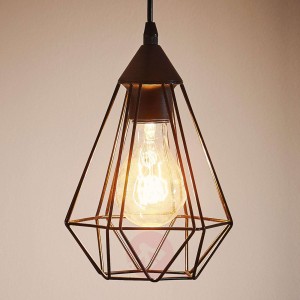 Lampa wisząca Tarbes, 1-punktowa, 17,5 cm, czarna